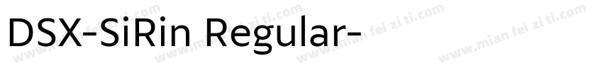DSX-SiRin Regular字体转换